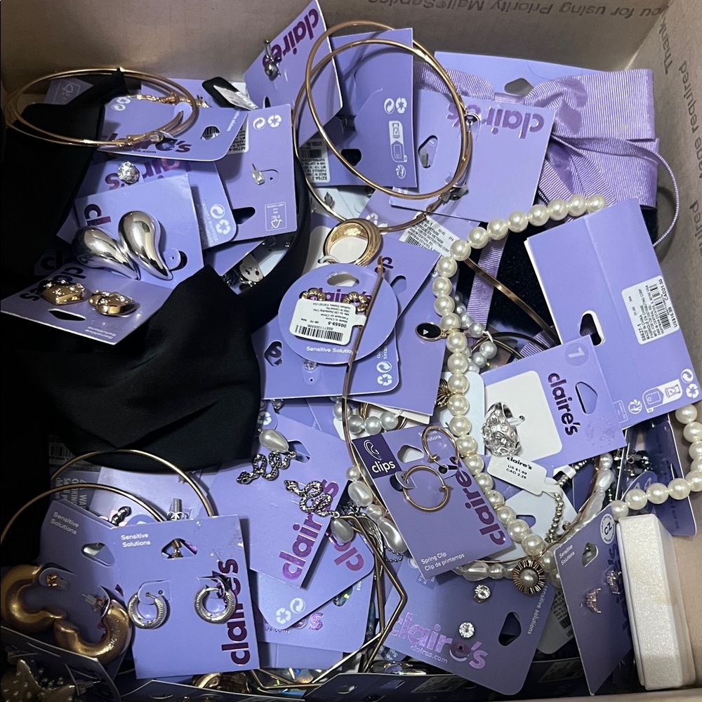 Claire's Elegant Jewelry Collection in Gold and Silver